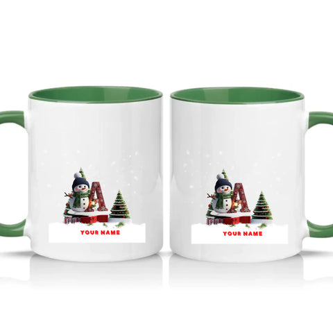 Two Tone 11oz Mug Racing Green