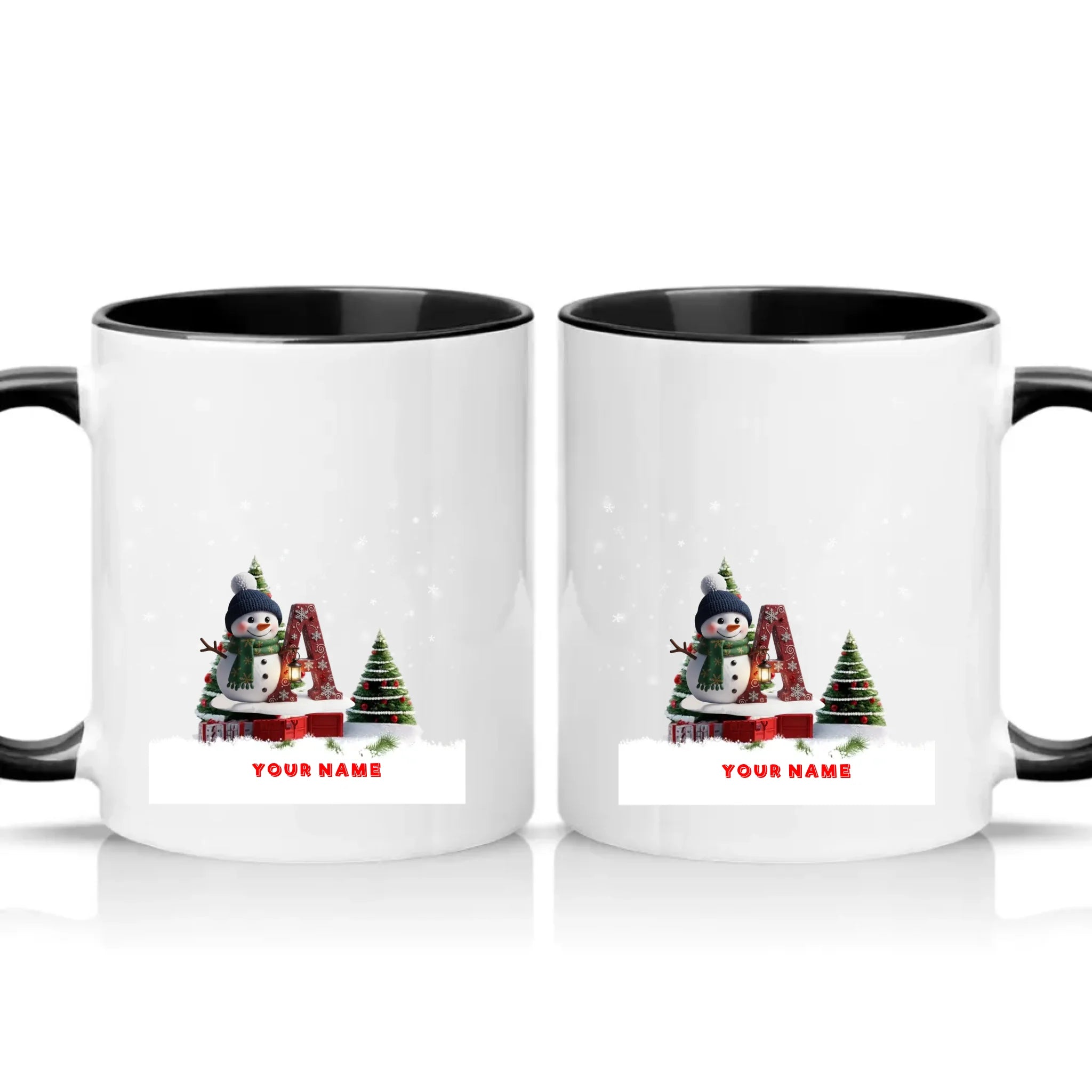 Two Tone 11oz Mug Black