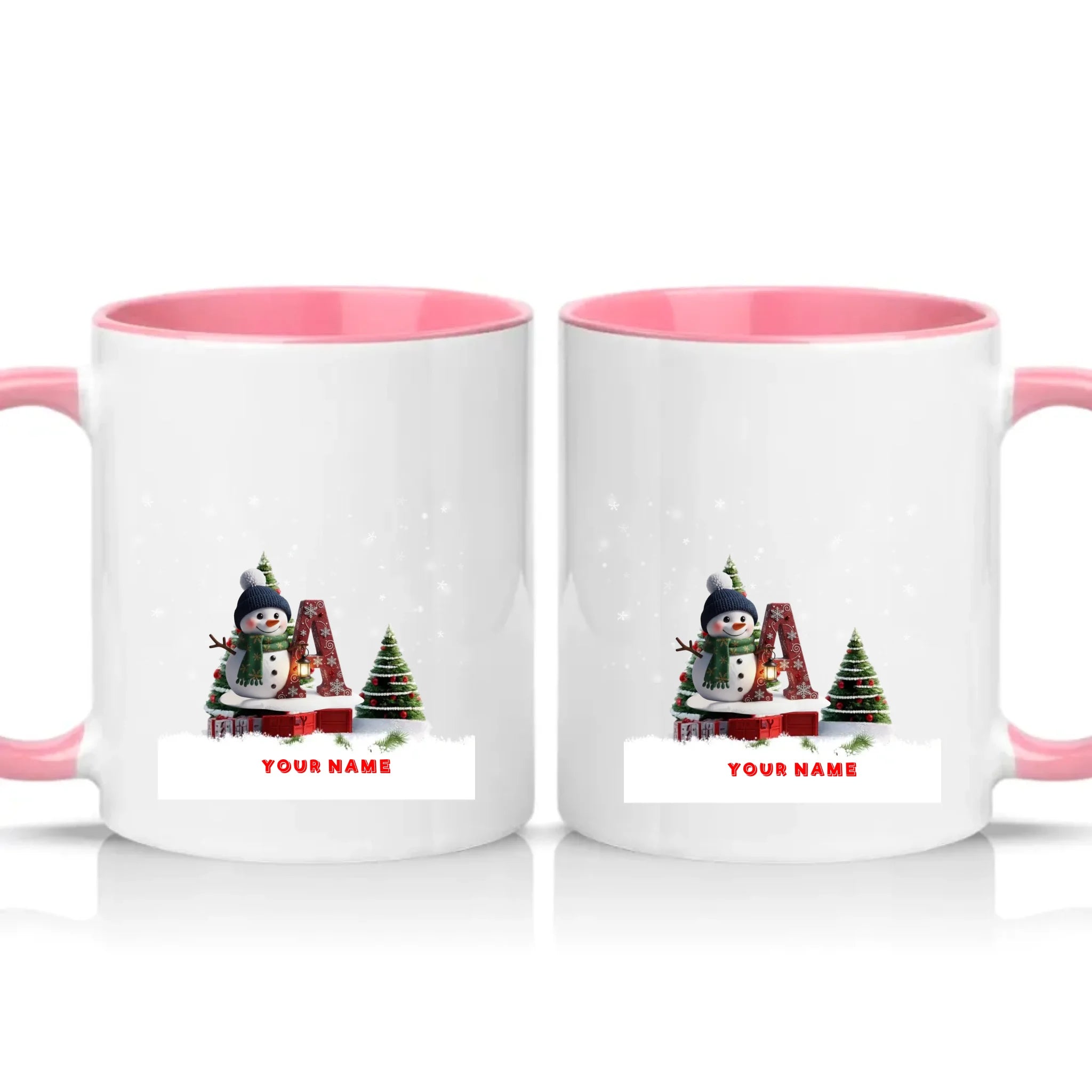 Two Tone 11oz Mug Pink