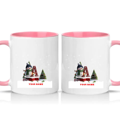 Two Tone 11oz Mug Pink