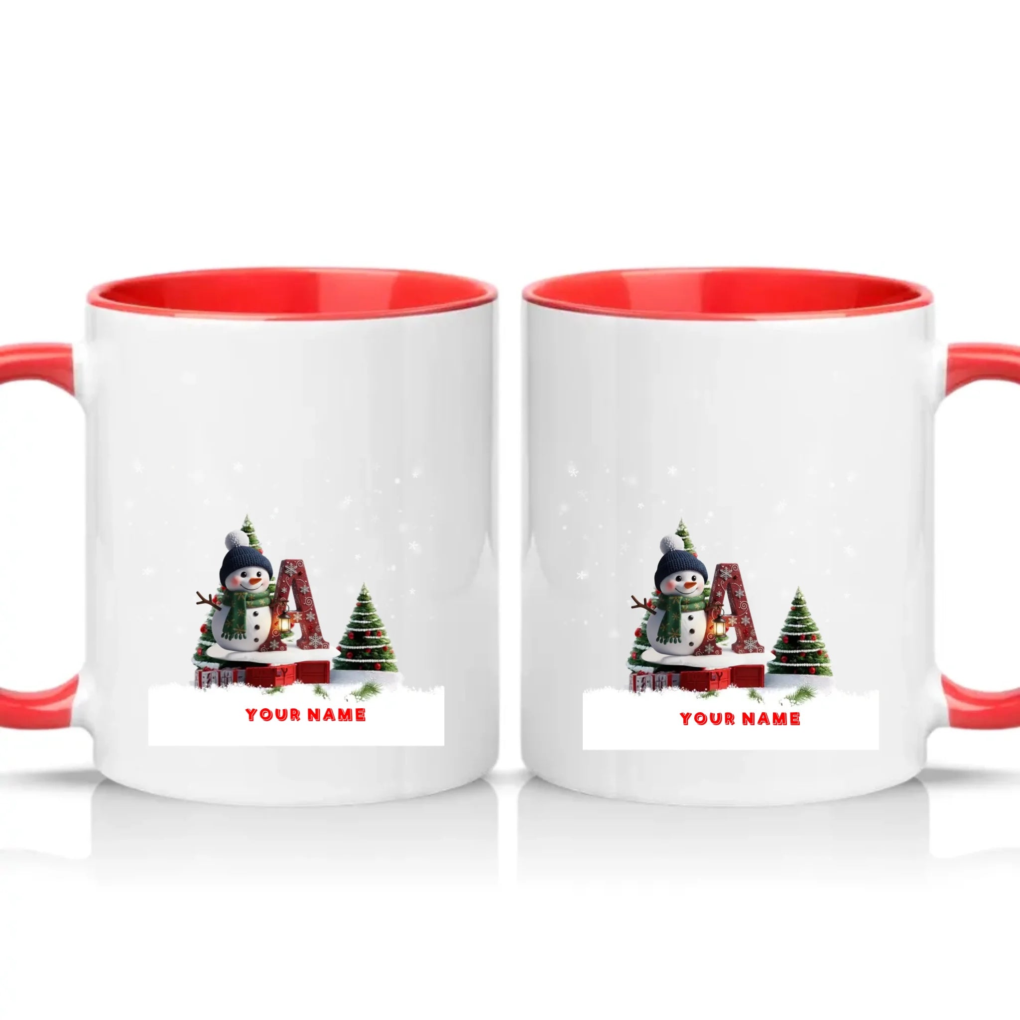 Two Tone 11oz Mug Red