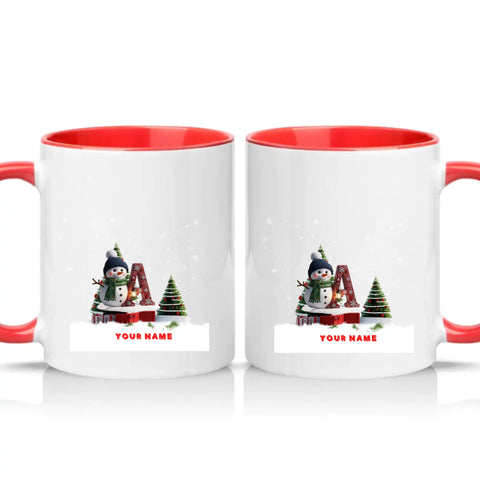Two Tone 11oz Mug Red