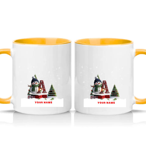 Two Tone 11oz Mug Golden Yellow