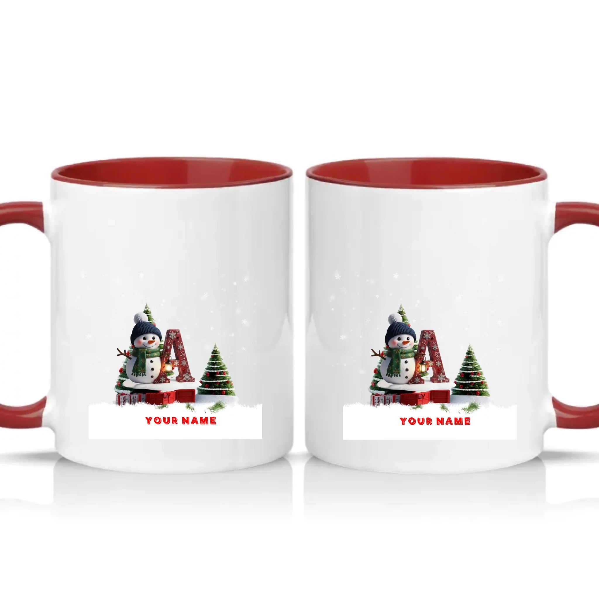 Two Tone 11oz Mug Burgundy