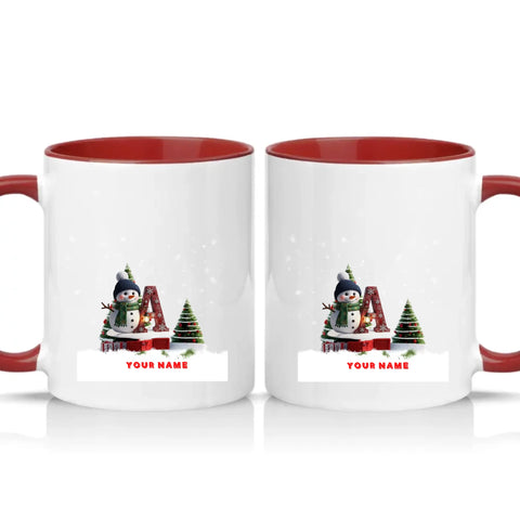 Two Tone 11oz Mug Burgundy