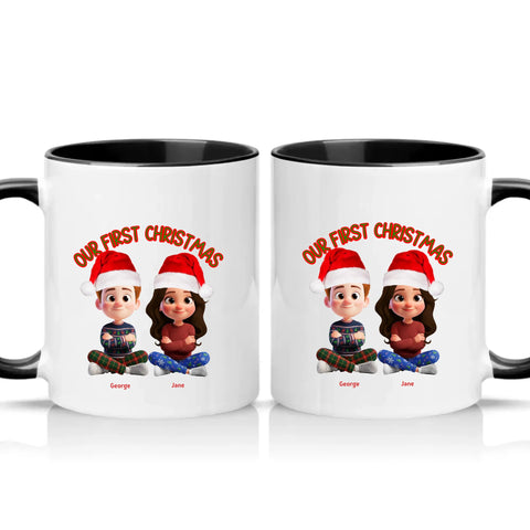 Two Tone 11oz Mug Black