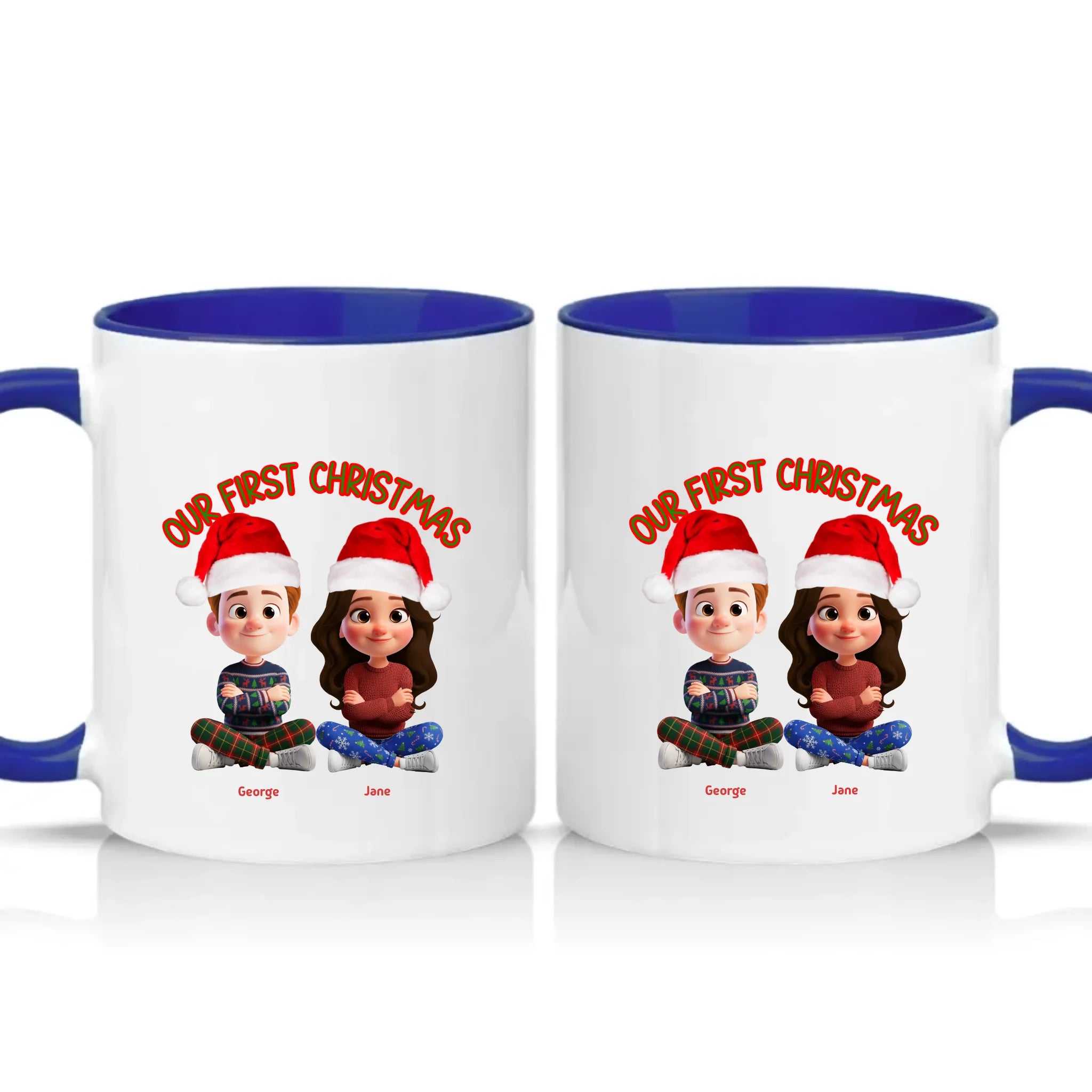 Two Tone 11oz Mug Dark Blue