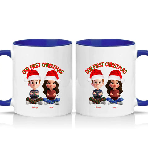Two Tone 11oz Mug Dark Blue