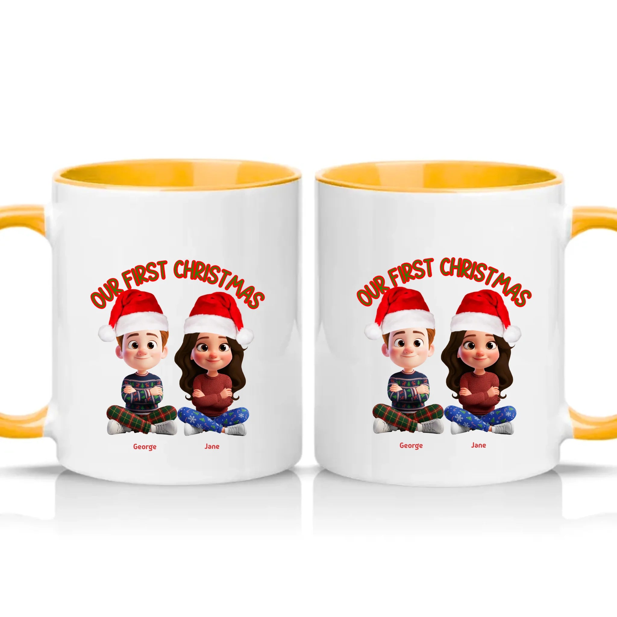 Two Tone 11oz Mug Golden Yellow