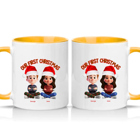 Two Tone 11oz Mug Golden Yellow