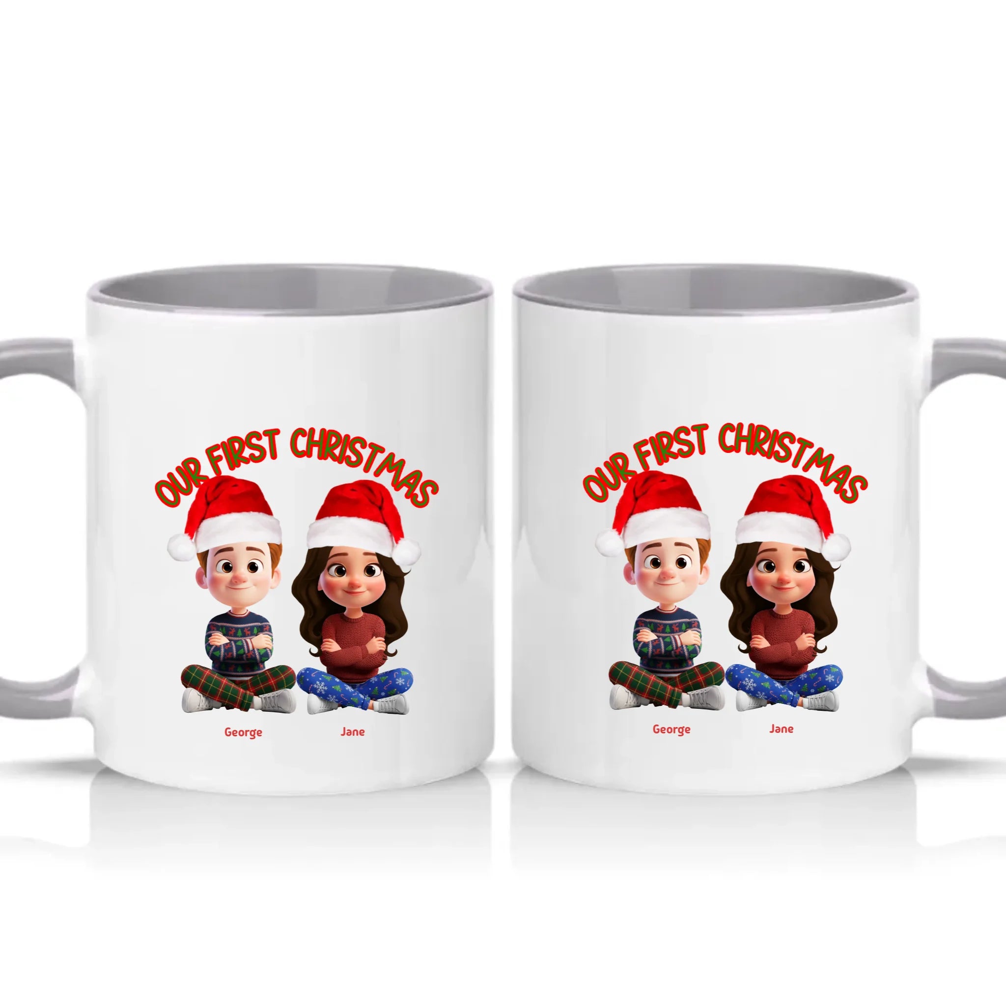 Two Tone 11oz Mug Grey