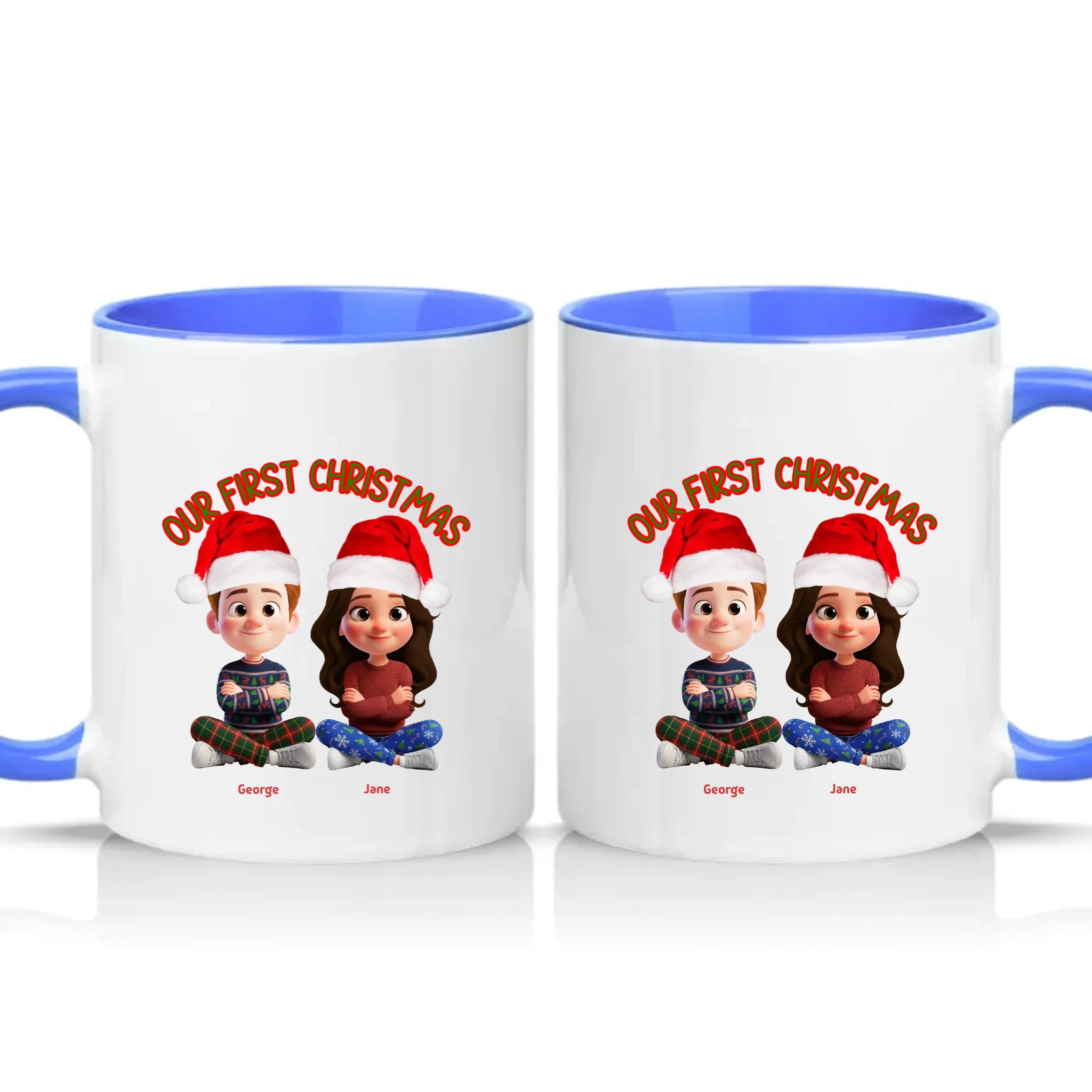 Two Tone 11oz Mug Medium Blue