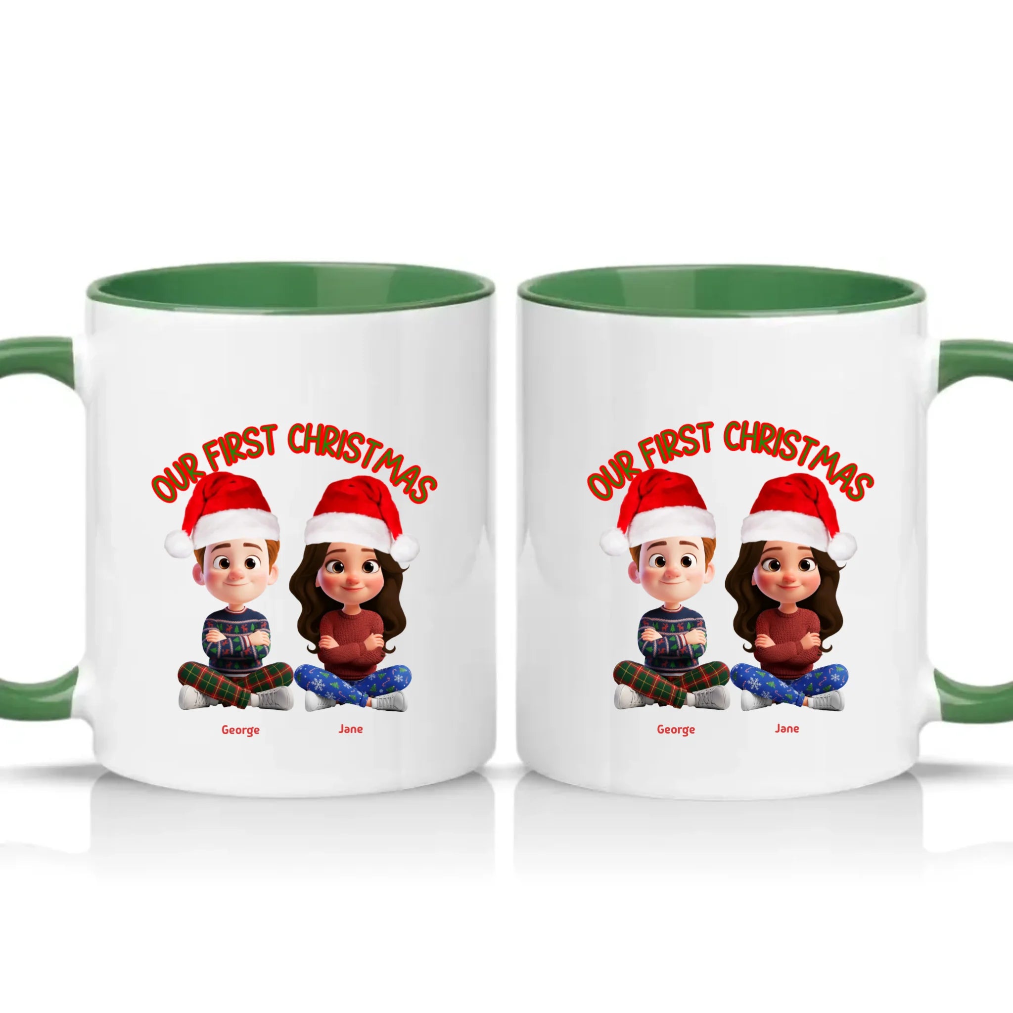 Two Tone 11oz Mug Racing Green