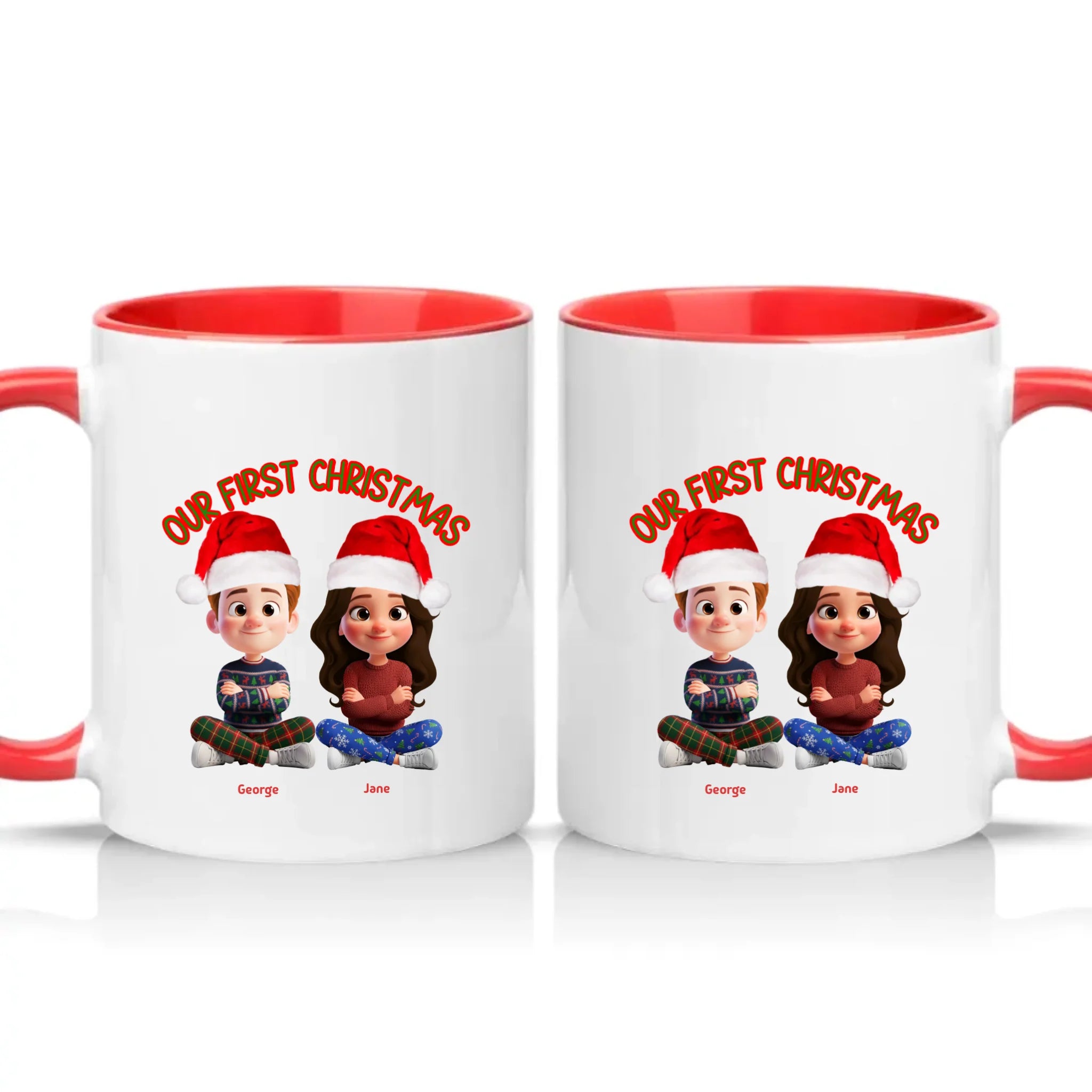 Two Tone 11oz Mug Red