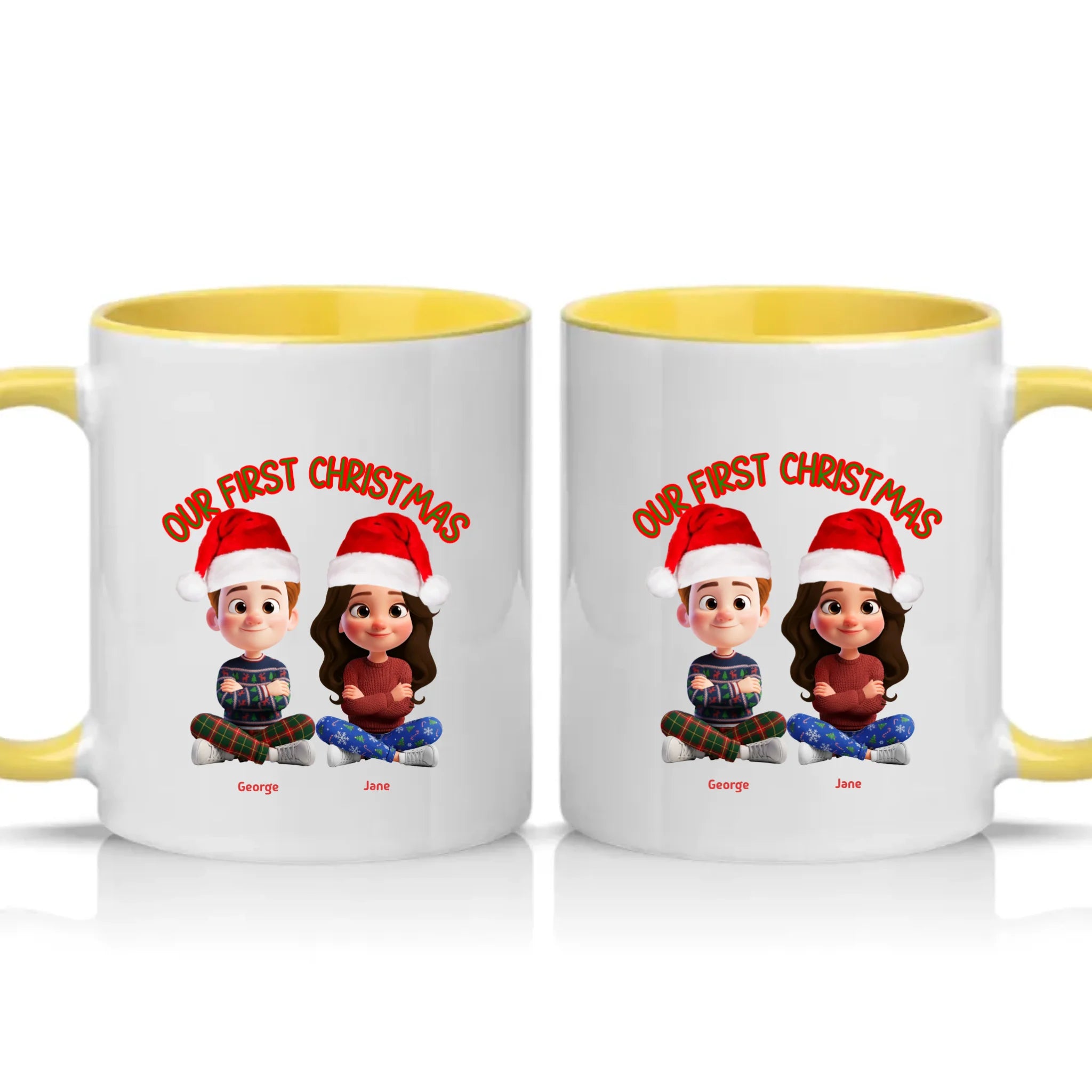 Two Tone 11oz Mug Yellow