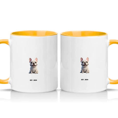 Two Tone 11oz Mug Golden Yellow