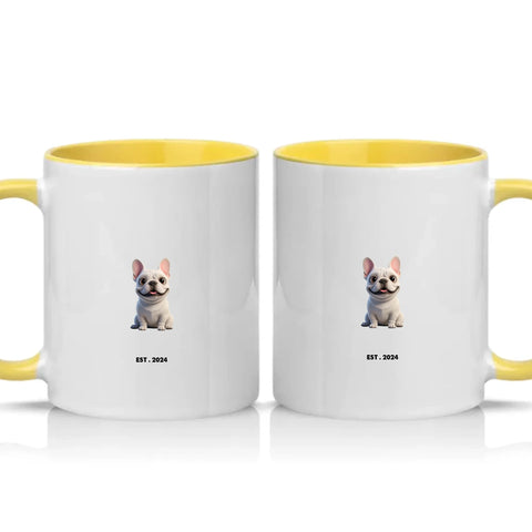 Two Tone 11oz Mug Yellow