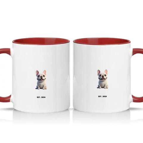 Two Tone 11oz Mug Burgundy