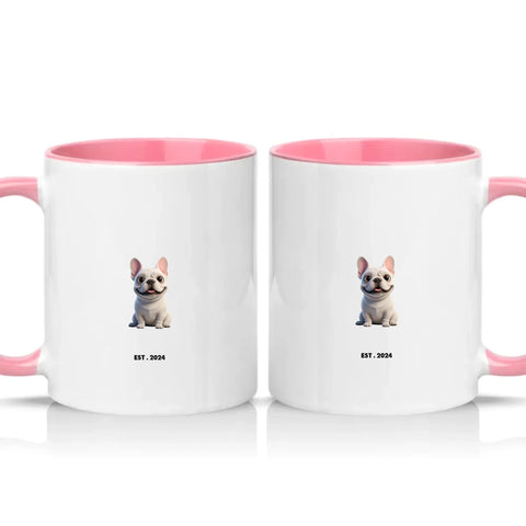 Two Tone 11oz Mug Pink