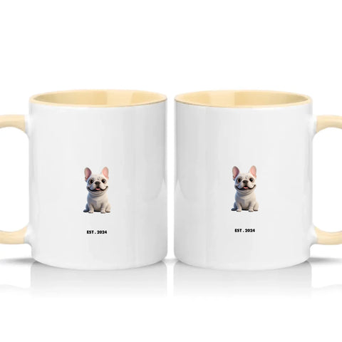Two Tone 11oz Mug Cream