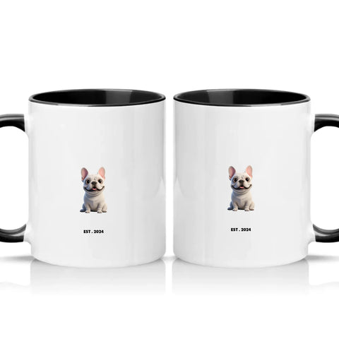 Two Tone 11oz Mug Black