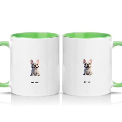 Two Tone 11oz Mug Green