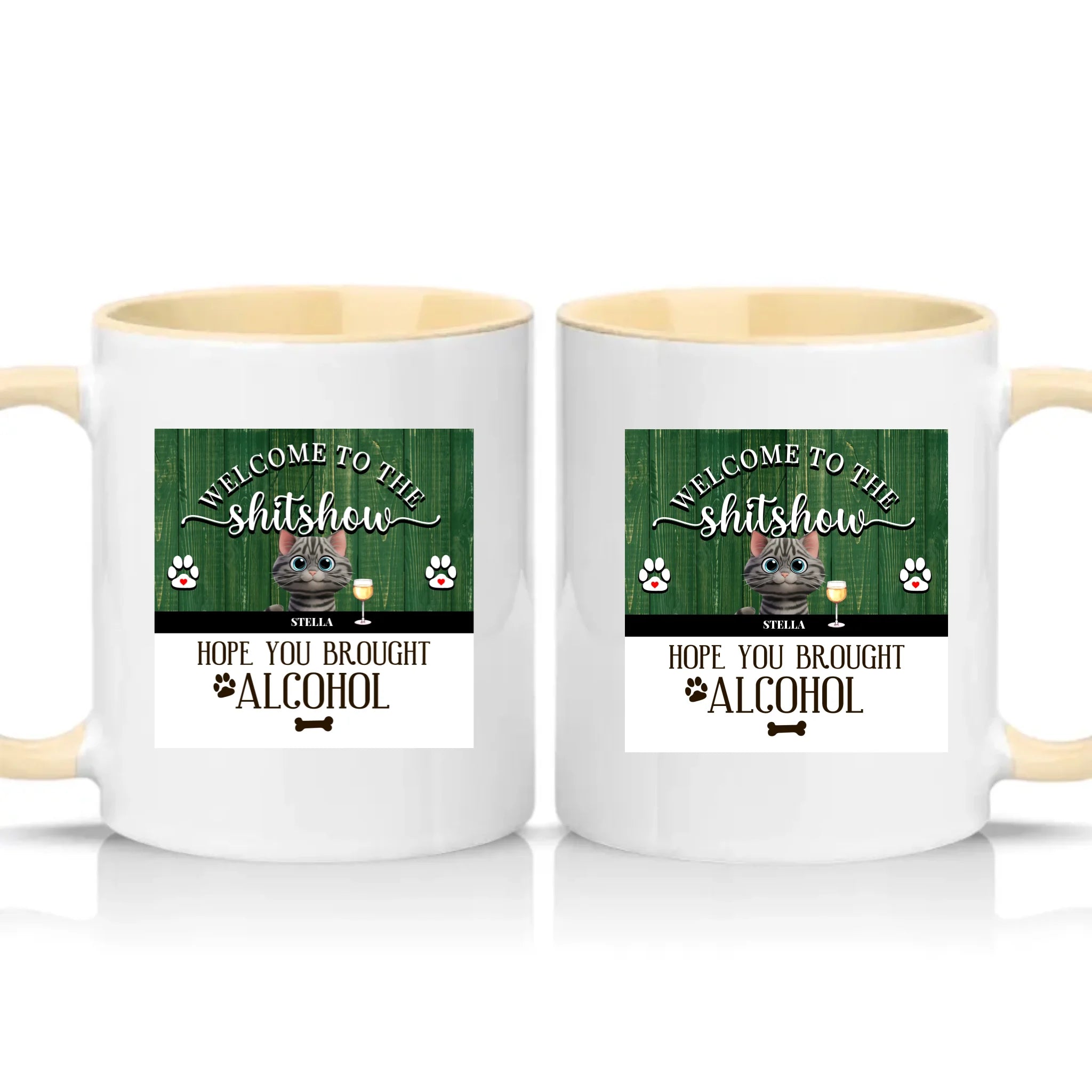 Two Tone 11oz Mug Cream
