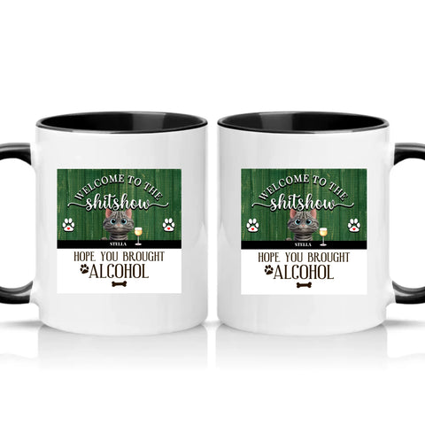 Two Tone 11oz Mug Black
