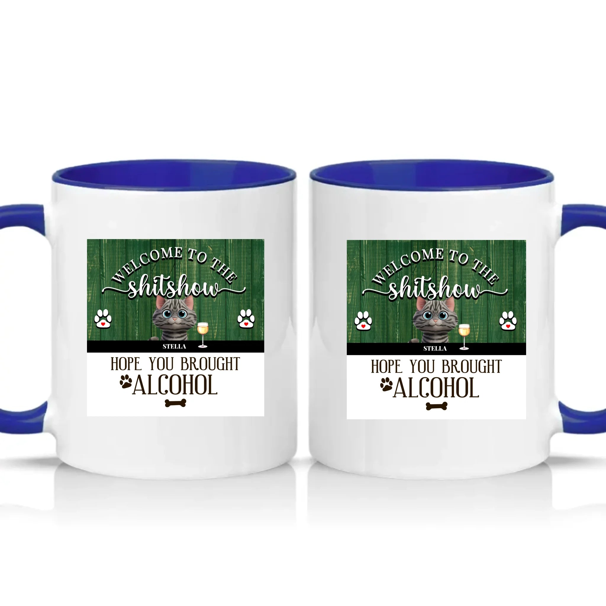 Two Tone 11oz Mug Dark Blue