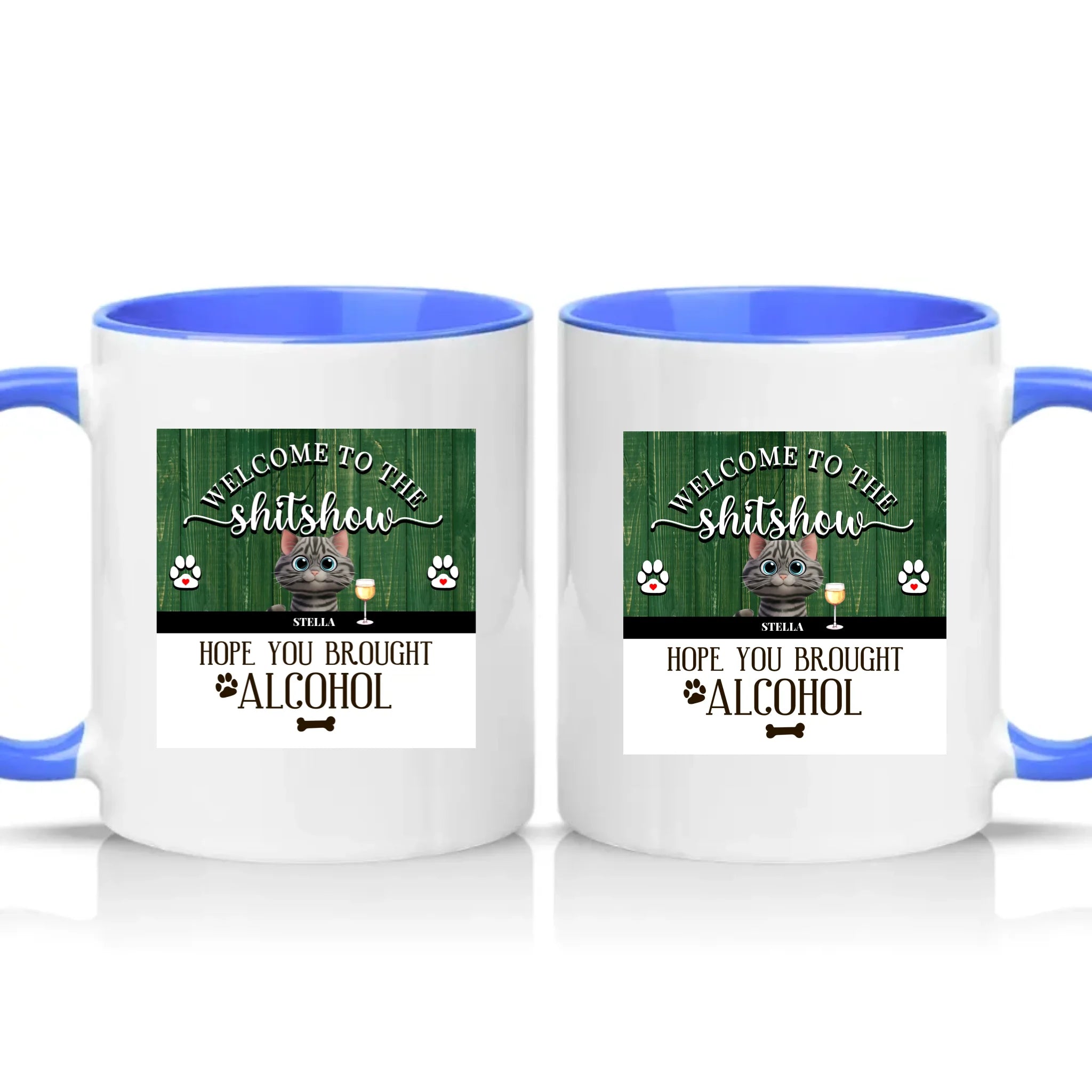 Two Tone 11oz Mug Medium Blue