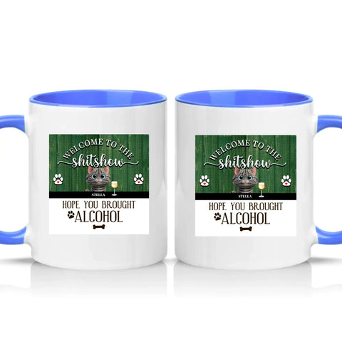 Two Tone 11oz Mug Medium Blue