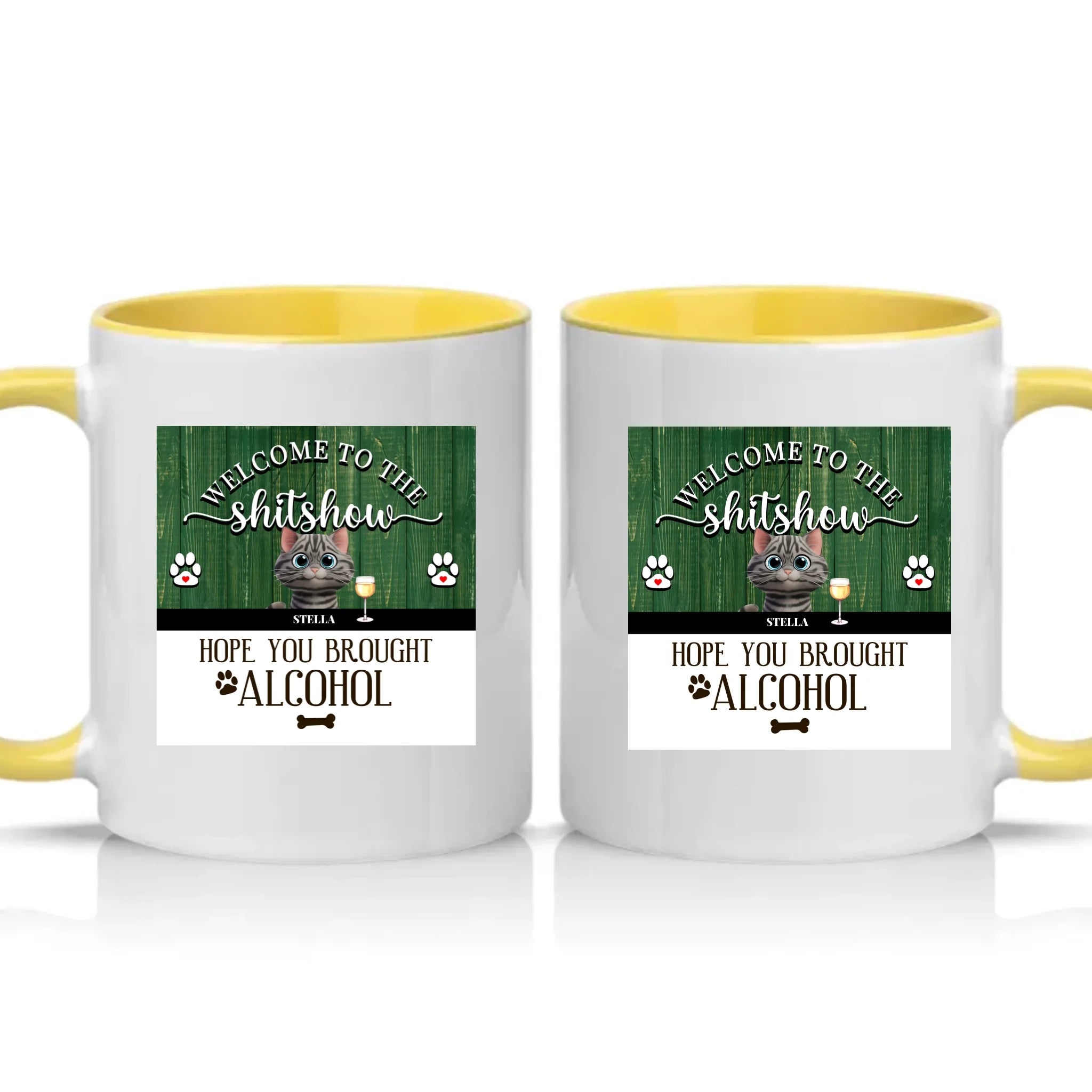 Two Tone 11oz Mug Yellow
