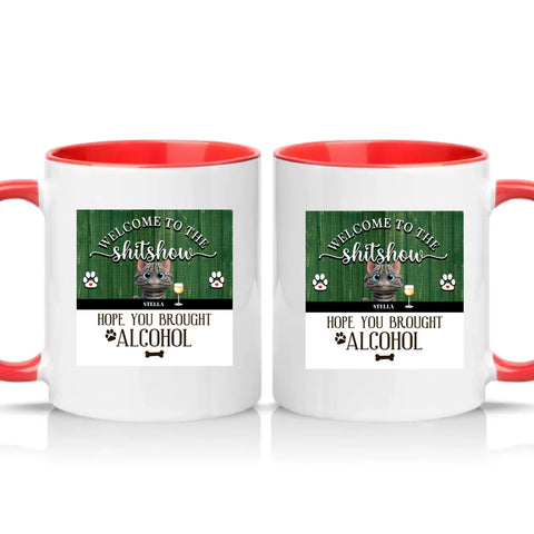 Two Tone 11oz Mug Red