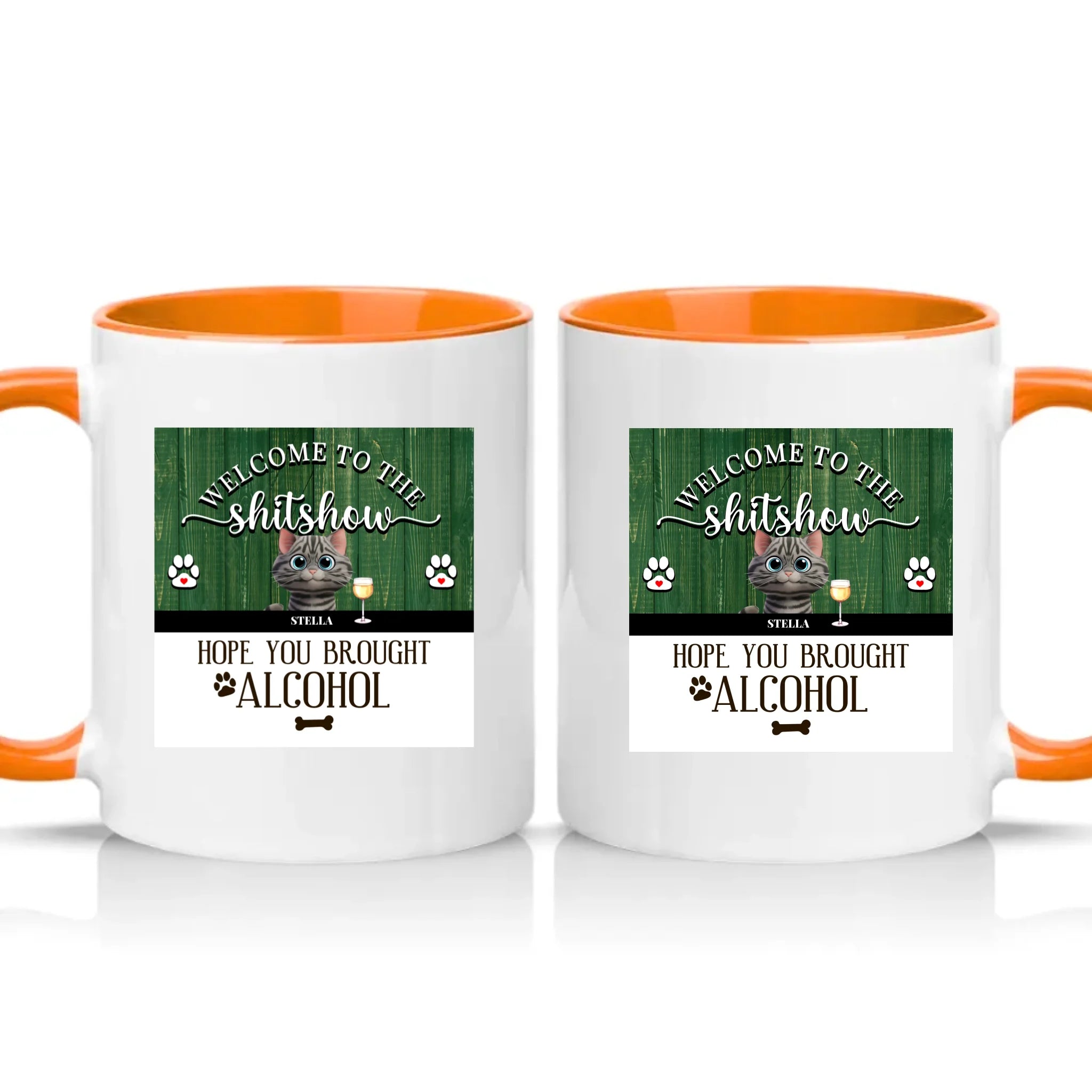 Two Tone 11oz Mug Orange