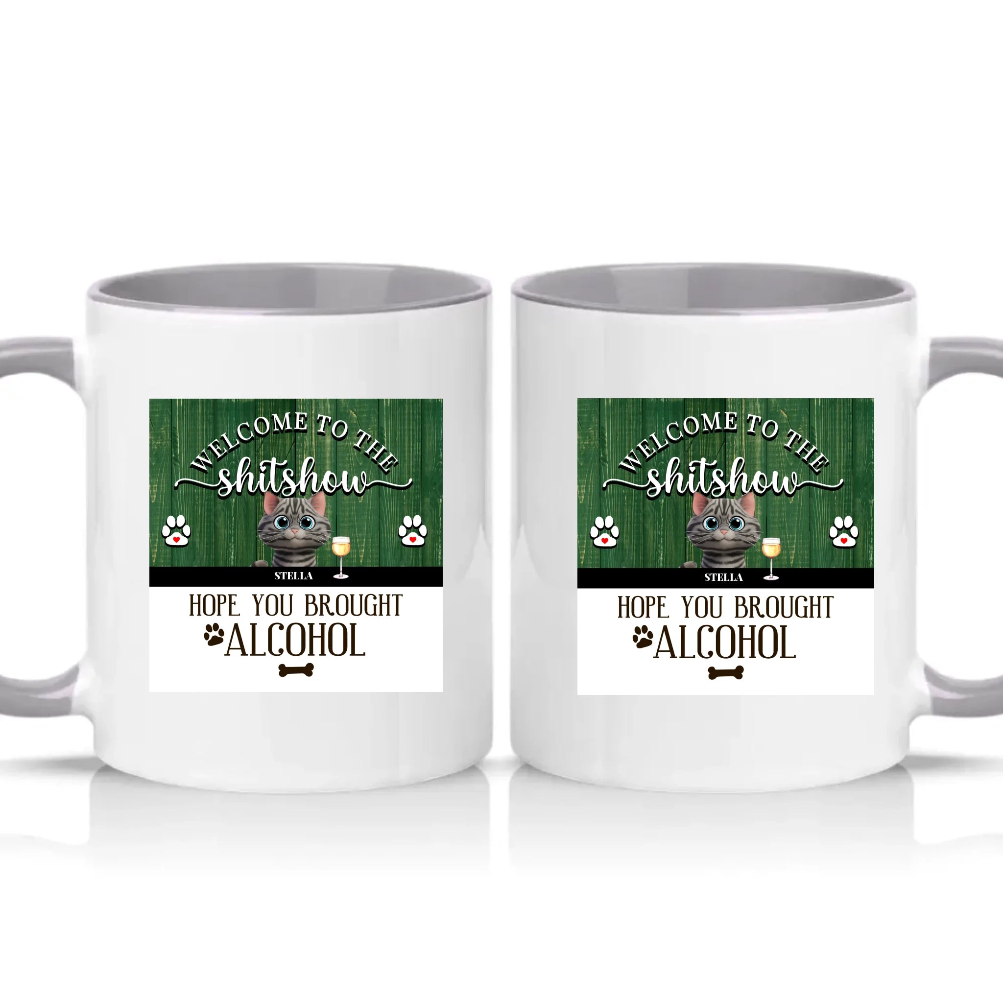 Two Tone 11oz Mug Grey