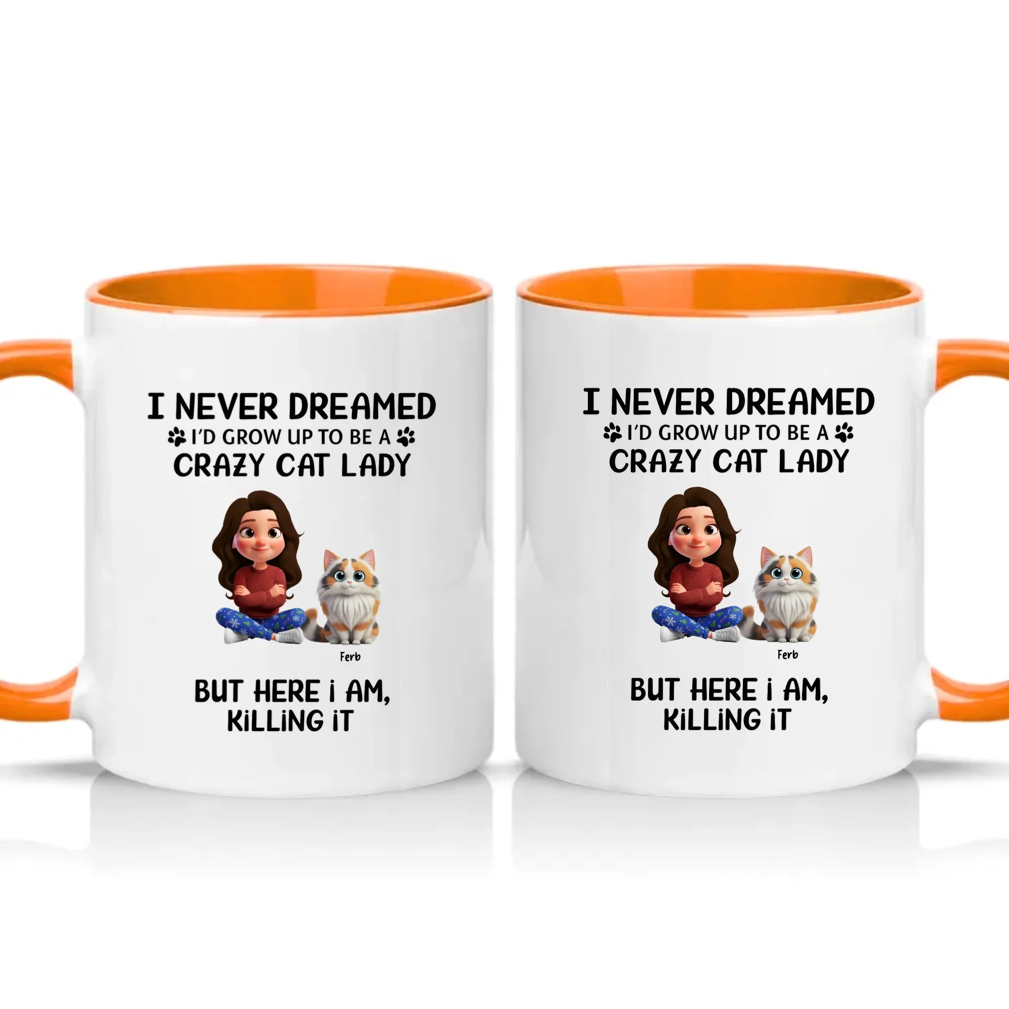 Two Tone 11oz Mug Orange