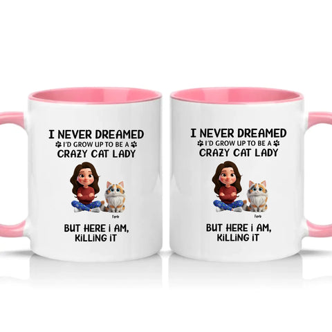 Two Tone 11oz Mug Pink
