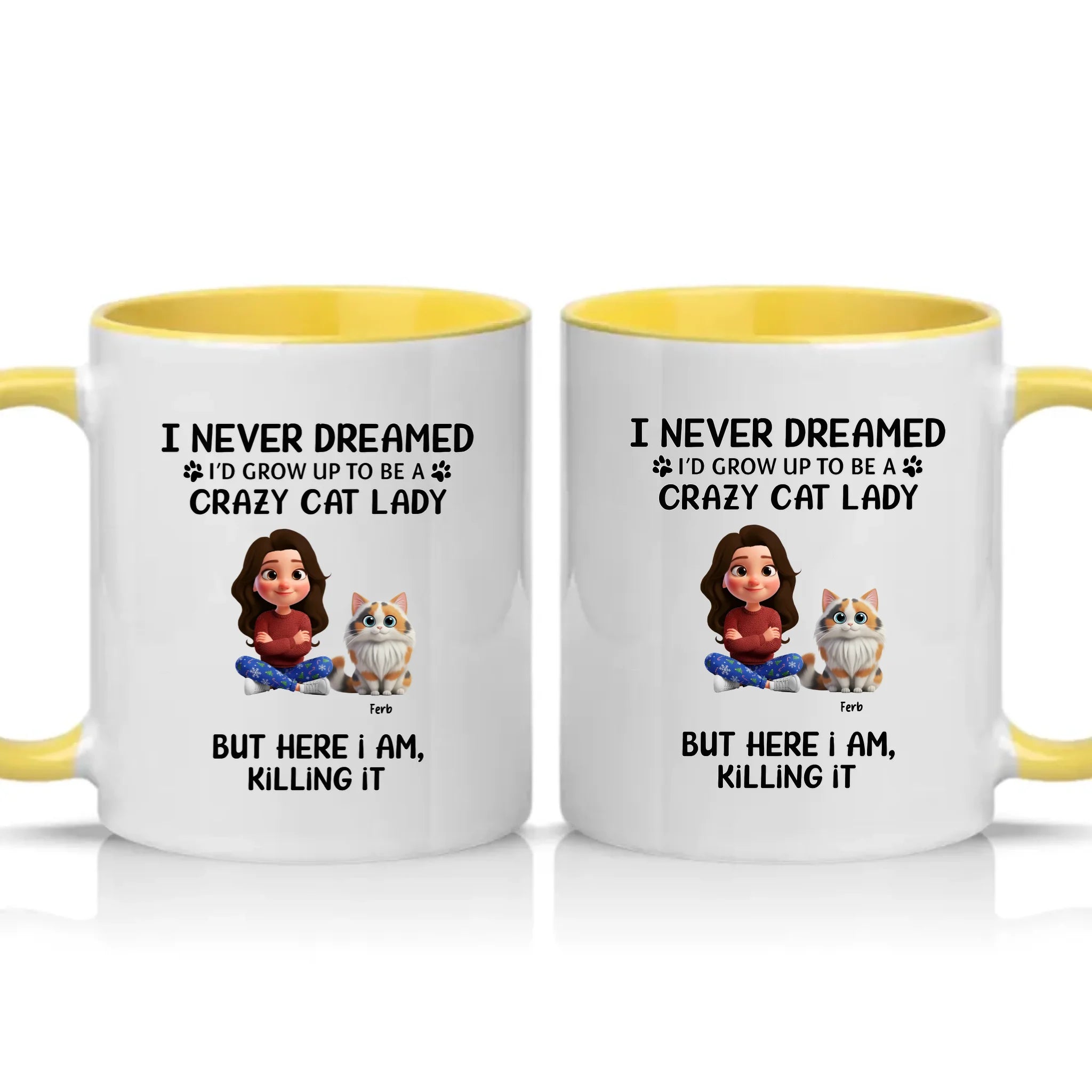 Two Tone 11oz Mug Yellow
