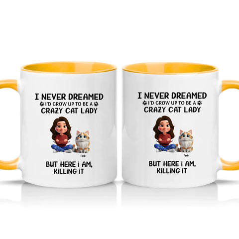 Two Tone 11oz Mug Golden Yellow