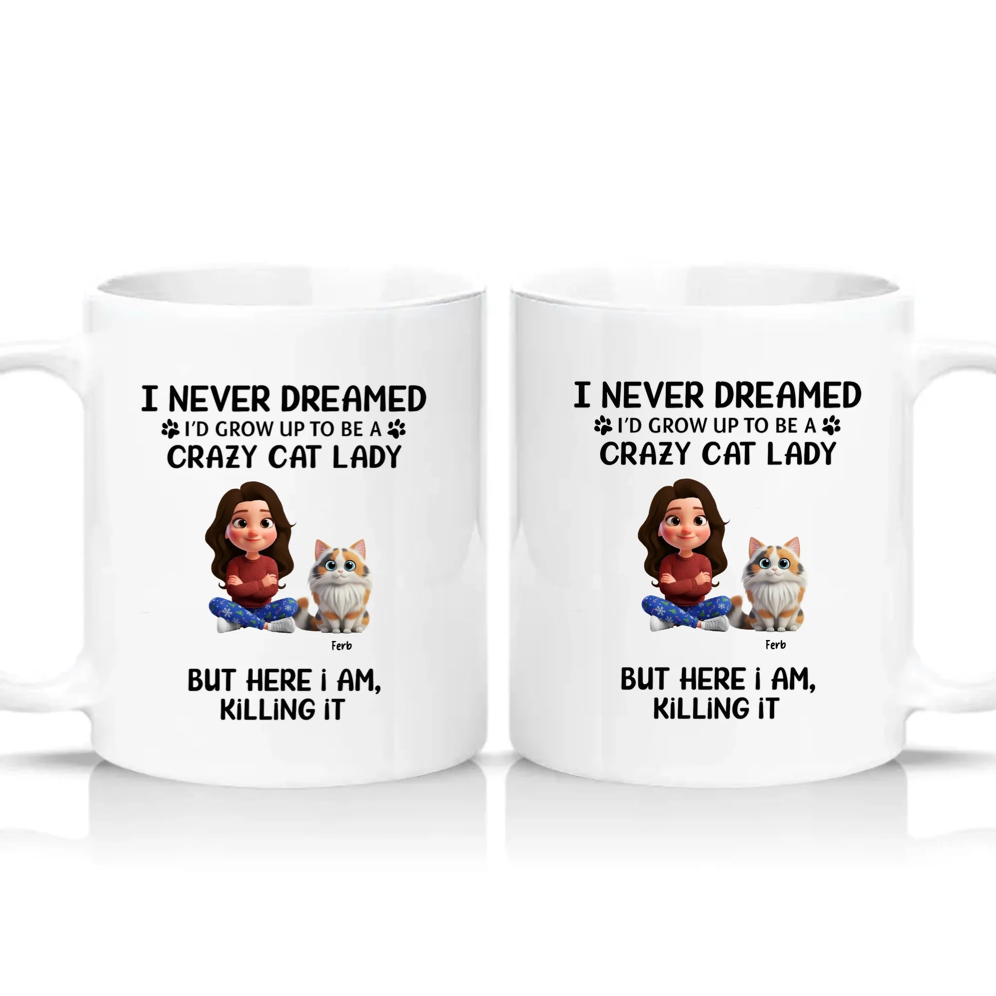 Two Tone 11oz Mug White