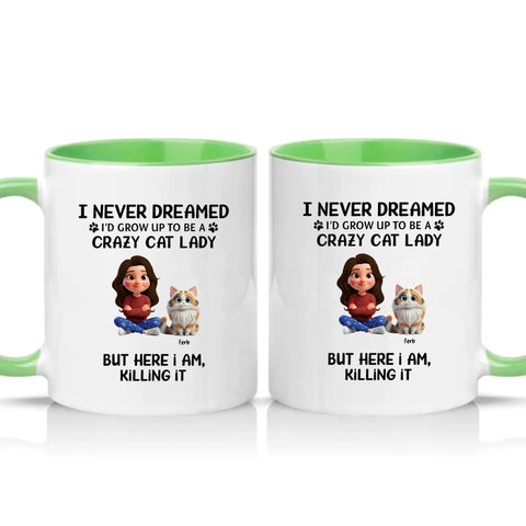 Two Tone 11oz Mug Green