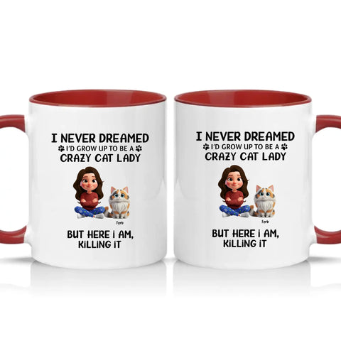 Two Tone 11oz Mug Burgundy