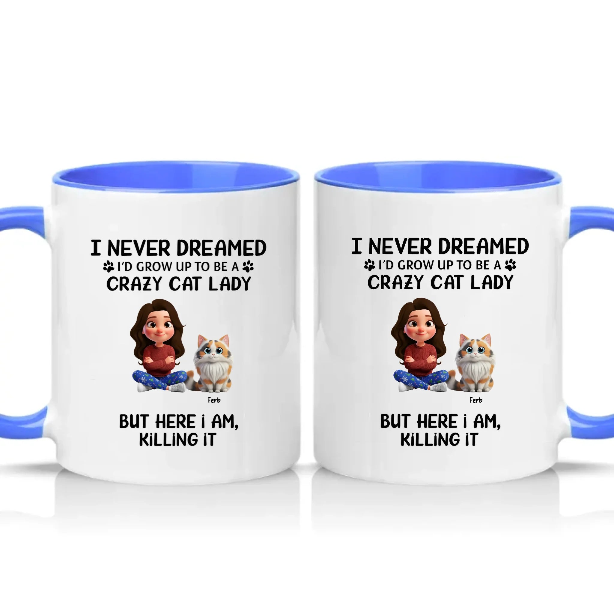 Two Tone 11oz Mug Medium Blue