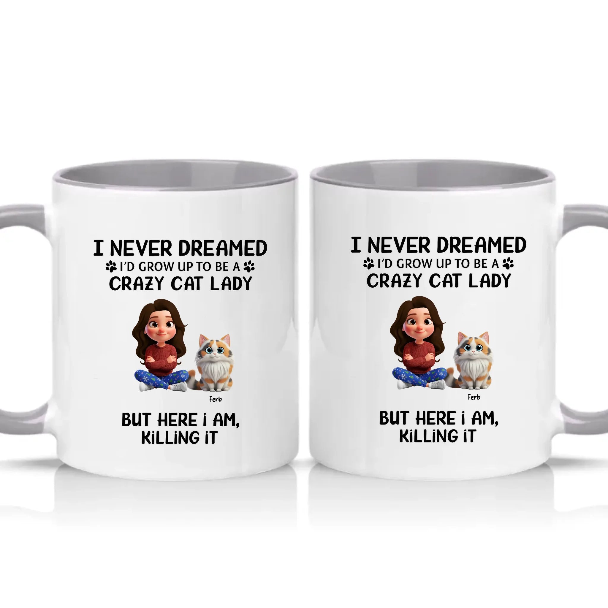 Two Tone 11oz Mug Grey