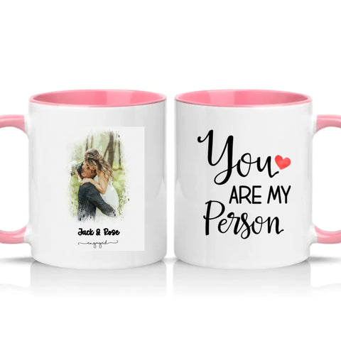 Two Tone 11oz Mug Pink