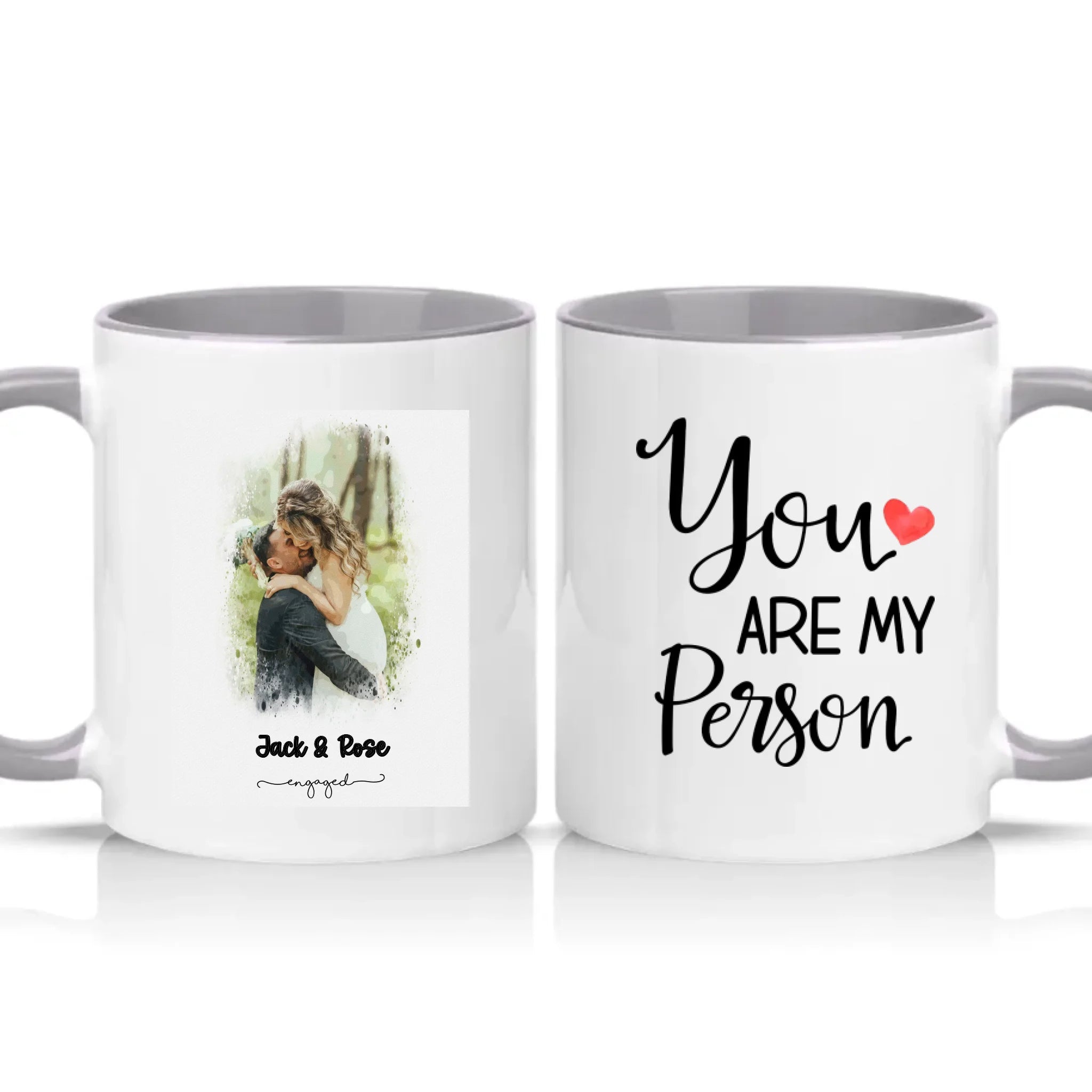 Two Tone 11oz Mug Grey