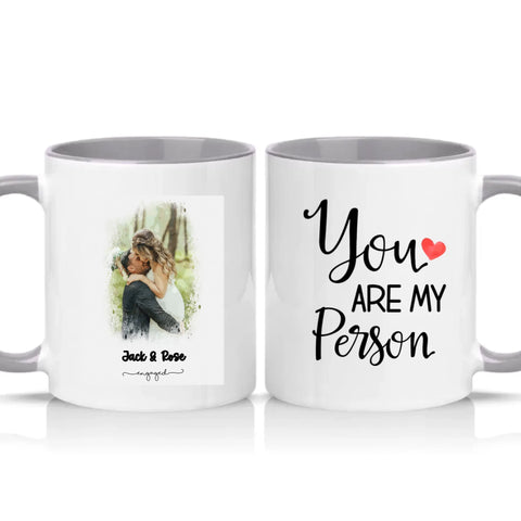 Two Tone 11oz Mug Grey