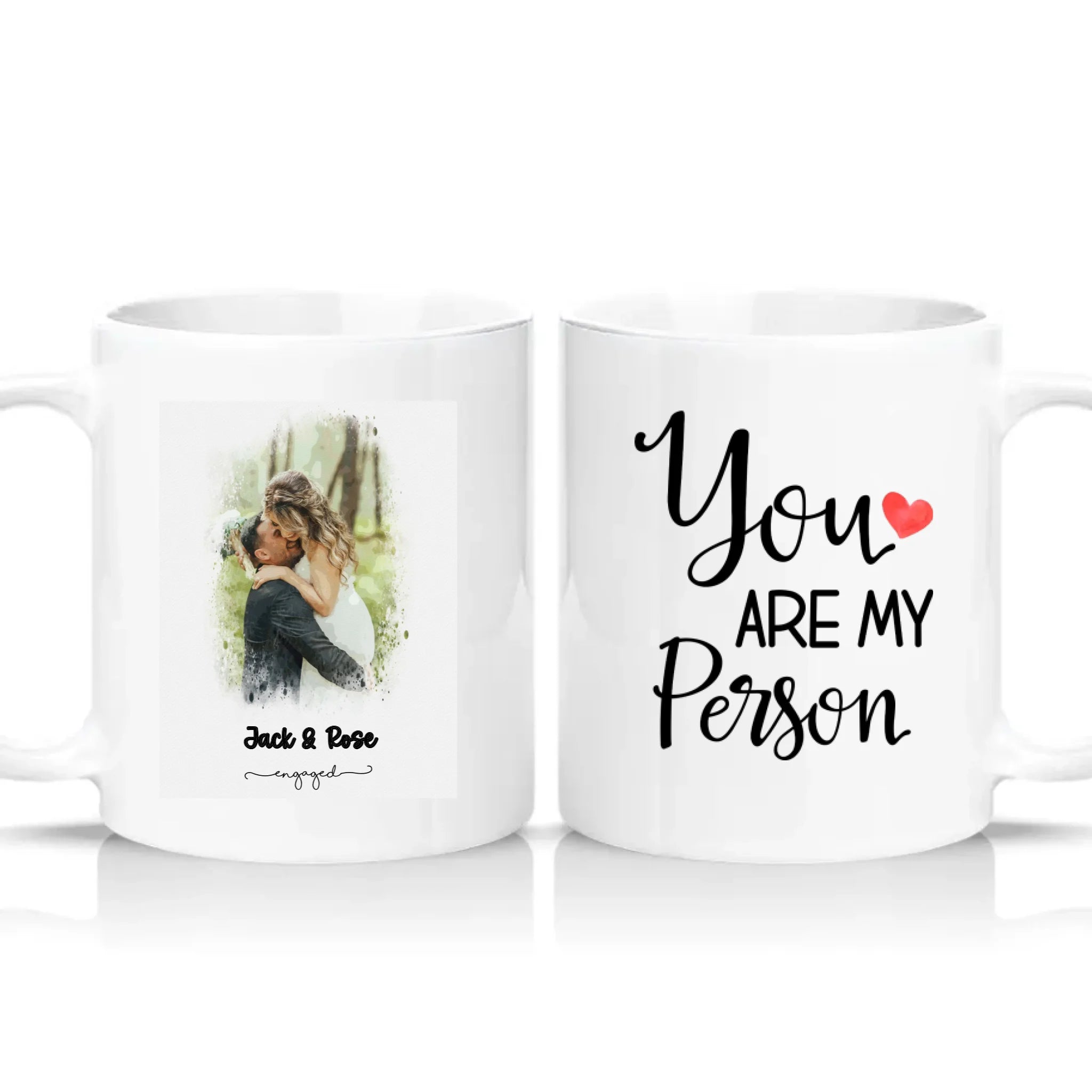 Two Tone 11oz Mug White