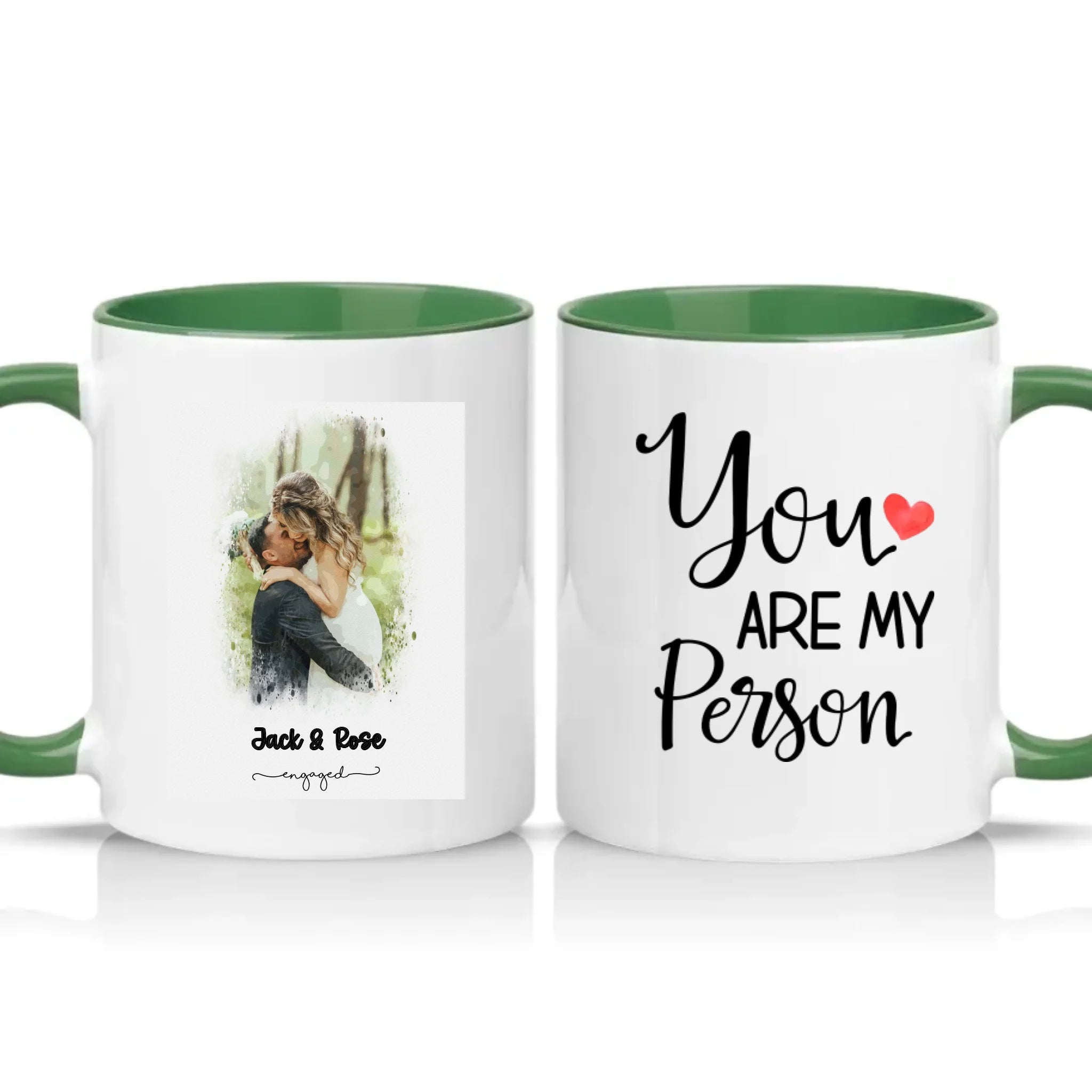 Two Tone 11oz Mug Racing Green