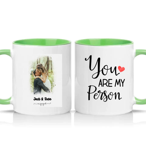Two Tone 11oz Mug Green